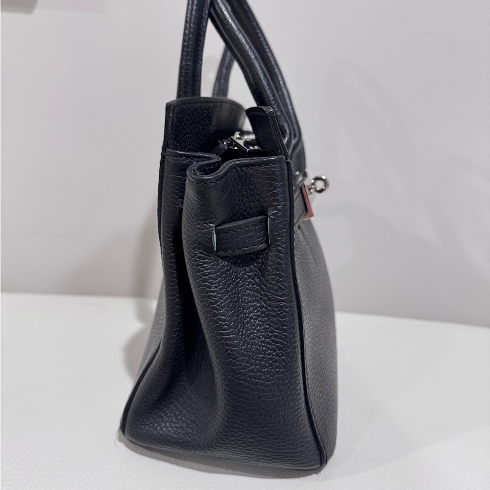 SOFIA CARDONI Black Leather Bag With Top Handles - Picture 8 of 16